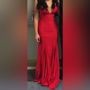 Elegant Red Prom Dress